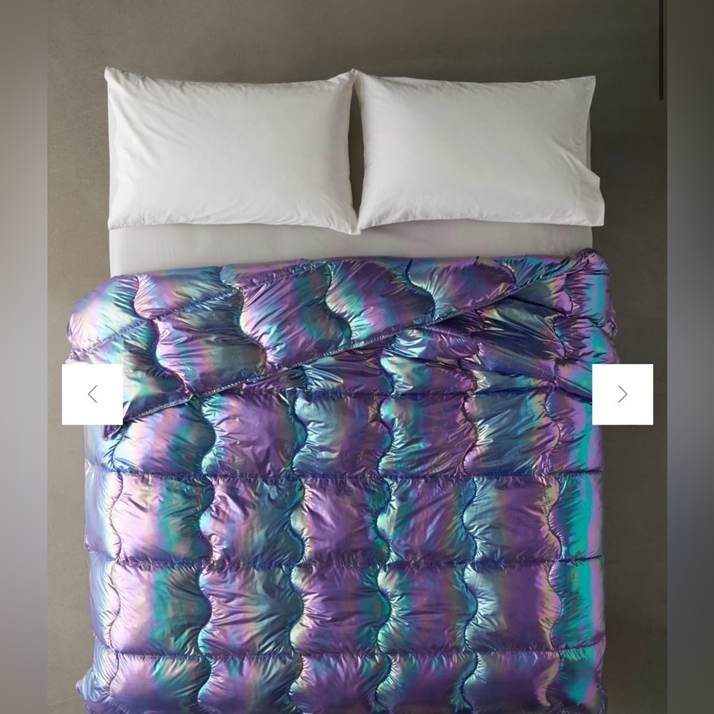 Urban Outfitters Iridescent Comforter - Purple and Blue